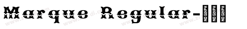 Marque Regular字体转换
